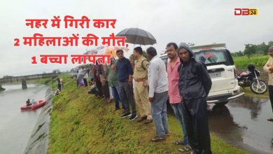 नहर में गिरी कार