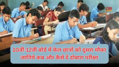 परीक्षा परिणाम घोषित